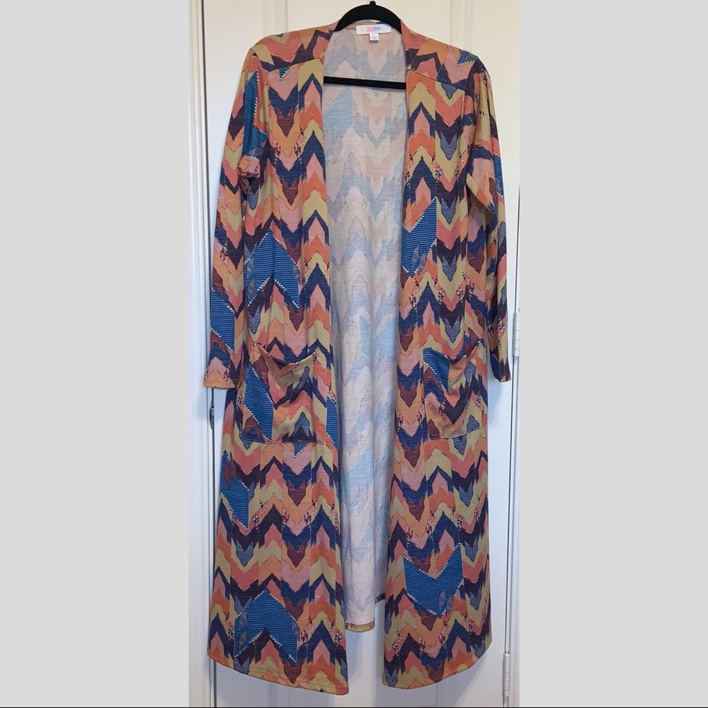 LuLaRoe Patterned Sarah Duster Cardigan